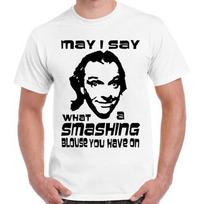 Smashing Blouse British Tv Series Cult Rik Mayall Retro Unisex T shirt 1534 Unisex T-Shirt XXL