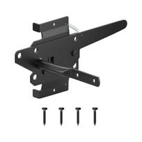 Outdoor Fence Gate Lock Auto Locking Gate Latches Iron Security Lock for Garden Outdoor/Pool Door Fence Hinges Enduring