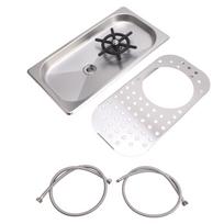 Glass Sink Rinser with Drip Pitcher Rinser Cup Washer 304 Stainless Steel Multi Angle Flushing Easy To Install Embedded for Bar
