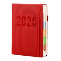 2026 m. Planuotojas JAN. 2026 - GRUODIS. 2026 Dienos Savaitės Mėnesio Kalendorius Planuotojas su Dirbtinės Odos Viršeliu Vyrams Moterims Verslui Studentams A5 raudona