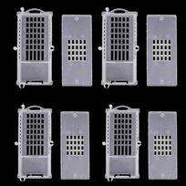4/8/12Pcs Beekeeping Transport Cages Yellow White Bees Queen Post Room Cage Plastic Queen Prisoner Bee Cage Apiculture Tools 4pcs