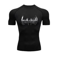 Compression T-Shirts for Mens Short Sleeve Gym Breathable Workout Fitness Undershirts Quick Dry Athletic High Elasticity Tops S juoda