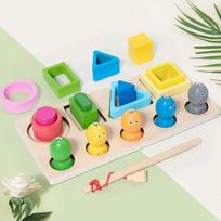 Montessori mediniai žaislai vaikams Mediniai rūšiavimo staklės žaislai kūdikiams mažyliams Mokomoji forma Spalvų rūšiuotojas Ikimokyklinio amžiaus vaikams Dovanos