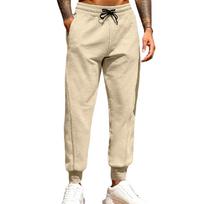 Mens Sweatpants Gym Tapered Athletic Pants With Pockets And Drawstring Joggers For Men Soccer, Running, Workout M chaki