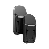 Invisible Mini Foldable Laptop Stand Self-Adhesive Self-Adhesive Notebook Holders  Notebook black-Double gear