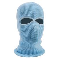Hat Scarf Balaclava Ear Protection Full Face Cover Knitted Hats Women Winter Cap Men Beanies Hat mėlyna