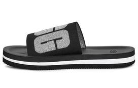 UGG Zuma Metallic Graphic Black Slippers Women's 1101558-BLK 37