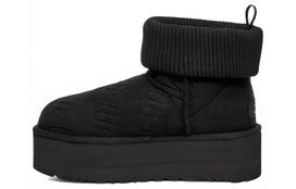 UGG Classic Mini Platform Felted Boot Black Women's 1144047-BLK 39