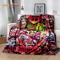 3D Cartoon H-Helluva Boss Blitzo H-Hazbin Hotel Soft Blankets,Keep Warm Throw Blanket for Picnic Beds Sofa Home Bedroom Gift Kid 75cmx90cm