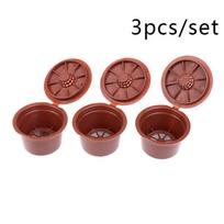3PCS Reusable Coffee Capsules For Caffitaly Refillable Coffee Pods Plastic Fit For Caffitaly Coffee Filter Coffee Accessories