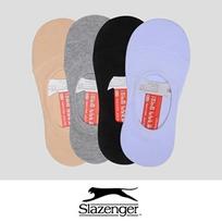 (Slazenger) Daily Color Plain Non-slip Ladies' Footies (HSJ-WFIE2XD) 24cm - 10 pairs (Gray)