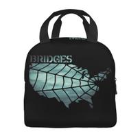 Insulated Lunch Box Death Stranding Bridges Logo Gift For Fans Product Storage Food Box Y2K Cooler Thermal Bento Box For School Option 1 juoda