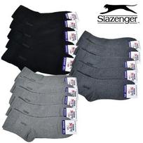 Slazenger Comfortable, Non-Compression Men's Simple Mid-Length Socks with No Ankle Constriction (P001903500) Black 5 pairs 26cm