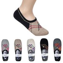 [Arnold Palmer] 5 Pairs Classic Check Sock Gift, No-show Socks, Non-compression Socks 24cm Random Shipping (5 Pairs)