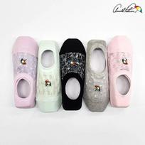 Arnold Palmer Women's Summer Socks & Footies 5-Pair Set Non-Slip Floral Lace Mesh Made in Korea F