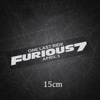 Fast and Furious Creative Text Sticker Car Motorcycle Body Glass Decoration Decal Waterproof Reflective Pegatinas Vinyl material