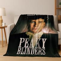 3D Tommy Shelby P-Peaky B-Blinders Art Flannel Blanket,Cozy Soft Throw Blanket for Home Bedroom Bed Sofa Picnic Cover Gift 75x90cm