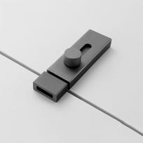 Patvarus aliuminio lydinio durų sagtis-užraktas Apsaugos nuo vagystės durų furnitūra Durų lango fiksatorius Šlaitinių durų užraktas (grey,3inch) pilka