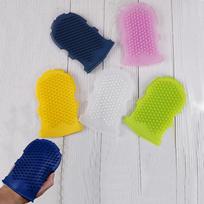 1Pc Silicone Massage Scrub Gloves For Peeling Body Bath Brush Exfoliating Gloves 1 color random
