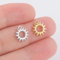 5 North Star Sun Stainless Steel Jewelry Charm Fashion Mini Pendant Charm DIY Jewelry Making Gifts Silver