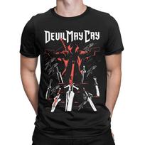 Dante Devils May Cry Apparel Unisex T Shirts Cotton Tee Graphic Print Action Adventure Game T-shirt Clothes S įvairiaspalvis