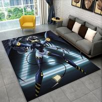 Cartoon Murder Drones Uzi V Robot Carpet Rug for Bedroom Living Room Sofa Playroom Doormat Home Decor,Kid Area Rug Non-slip 40x60cm