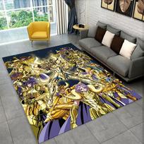 Retro Saint Seiya Anime Cartoon Carpet Rug for Playroom Bedroom Living Room Sofa Home Decor,kid Area Rug Non-slip Floor Mat 40x60cm