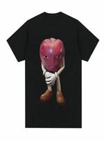 Funny Me Asf Apple With Face Meme T Shirt Unisex Fashion High Quality T Shirts unisex Retro Casual Short Sleeve T-Shirt Tops S įvairiaspalvis