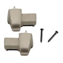 Pair Beige Sun Visor Retainer Clips for Range Rover L322 2003-2012 ABS Part Numbers EGP000050VAE EGP000040PVA Front China Mainland