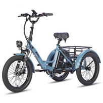 Fafrees F20 Mate Electric Cargo Bicycle 20  Tire 250W Motor Top Speed 25km/h LCD Display 48V 20Ah Foldable Adult E-Bike Max Load 180Kg Lite mėlyna