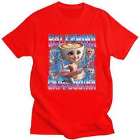Italian Brainrot Ballerina Cappuccina Meme TShirt 100 Cotton Tees Shirt Streetwear Tshirt Casual ShortSleeve Clothing S