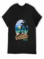 Gelato Beach - Retro Sunset, Video Gamer T-Shirt Clothing Personalized T-Shirt Funny Shirt Cotton unisexs Designer Clothes S įvairiaspalvis