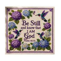 Hummingbird Hydrangea Embroidery Kit Cross Stitch Kit Hummingbird Garden Faith DIY Embroidery Kit