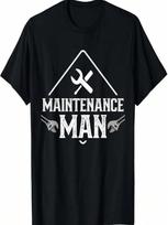 Maintenance Man Job Technician Worker unisex T-Shirt S įvairiaspalvis