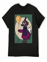 A Wolf And His Balloon T-Shirt Aesthetic Clothing Vintage Quick-Drying Sweat Shirts, unisex S įvairiaspalvis