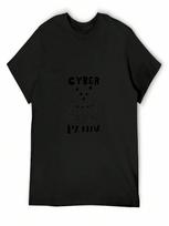 Cyber Panda T-Shirt Short Sleeve Tee Street Wear Vintage Anime Shirt Plain Black T Shirts unisex S įvairiaspalvis