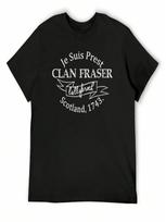 Je Suis Prest Clan Fraser T-Shirt Customizeds Vintage Graphic Tee Graphic T Shirt Vintage unisex T Shirt S įvairiaspalvis