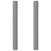 vidaXL Neslystantys dažytojo fliso audiniai, 2 vnt., 5 m, 220 g/m², pilki