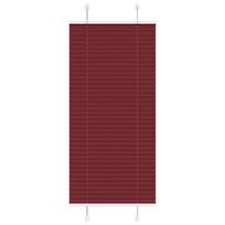 vidaXL Klostuotos žaliuzės, bordo spalvos, 65x150 cm, audinys, plotis 64,4 cm, poliesteris