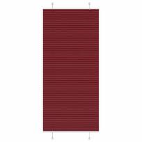 vidaXL Klostuotos žaliuzės, bordo raudonos, 85x200 cm, audinys, plotis 84,4 cm, poliesteris