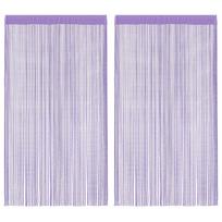 vidaXL Virvelinės užuolaidos, 2 vnt., violetinės, 100x250 cm