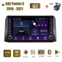 Skirta UAZ Patriot 3 2016–2021 su mygtuko rankenėle Android Car Radio Multimedia Player Navigation Stereo GPS 2 Din 1+16GB 1+16GB