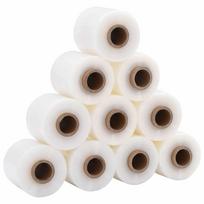vidaXL Tampri plėvelė su rankena, 10 vnt., skaidri, 23 µm, 10 cm x 150 m