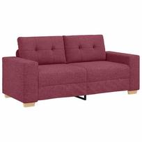 vidaXL Dvivietė sofa, vyno raudonumo, 180x77x82 cm, audinys