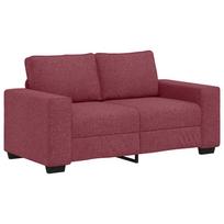 vidaXL Dvivietė sofa, vyno raudonumo, 160x77x82 cm, audinys