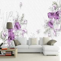Tapetai Modernus 3D Stereo Gėlių Freska Gėlių Sienos Tapyba Fonas Svetainė TV Sofa Miegamasis Namų Dekoras 200 cm(W) x 140 cm(H)