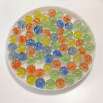 14 mm gėlės šerdies stikliniai rutuliukai: Žiedlapio karoliukai jojo ir šaškių žaidimams