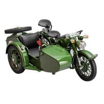 1/10 Lydinio Klasikinis Šoninis Motociklas Modelis Lietas Metalas Retro Karinis Triciklas Motociklas Modelis Garsas ir Šviesa Vaikų Žaislas Dovana žalia