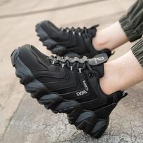 New steel head labor protection men's women's anti-smash anti-stabbing safety shoes breathable wear-resistant work shoes D271 31 juoda