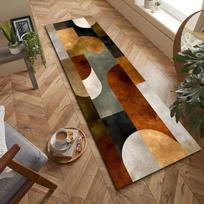Mid Century Modern Runner Rug Abstract Geometric Hallway Decor Kitchen Runner Rug Turkish Runner Rug Washable Rug Doormat Rug 40X60CM